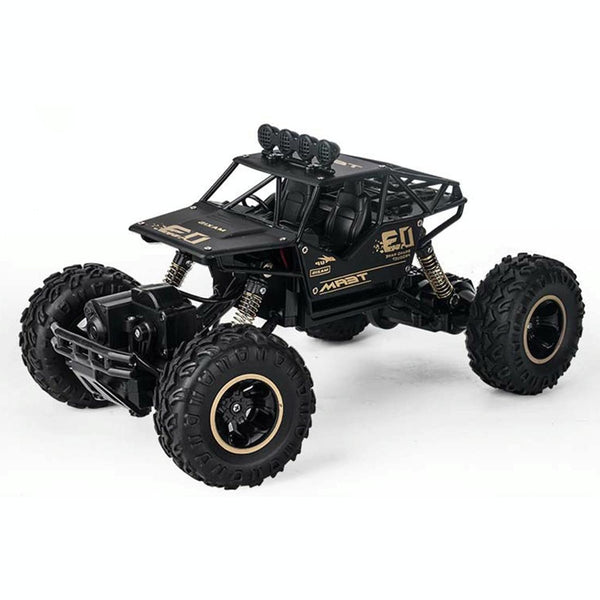 HD6026 1:16 Large Alloy Climbing Car Mountain Bigfoot Cross-country Four-wheel Drive Remote Control Car Toy, Size: 28cm(Black)