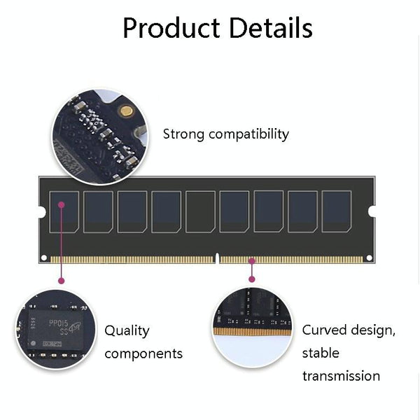 JingHai DDR4 4G Low Pressure Version 1.2V Desktop RAM(2400MHz)