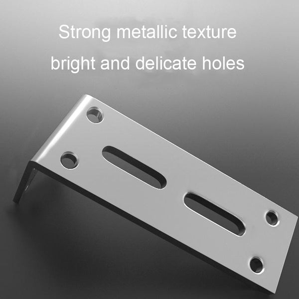 Thickened Angle Code Right Angle Hanging Cabinet Partition, Style: Medium Silver