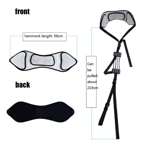 Neck Stretcher Soothing Fatigue Cervical Hammock, Style:New Hammock + Eye Mask + Beam Pocket