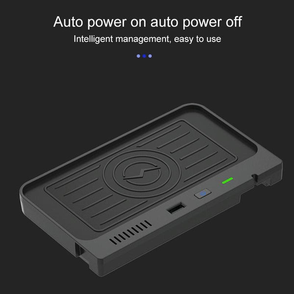 Car Fast Charging Wireless Charger for Ford Explorer 2020-2021, Left Driving(Black)
