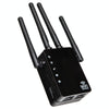 5G/2.4G 1200Mbps WiFi Range Extender WiFi Repeater With 2 Ethernet Ports EU Plug Black
