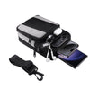 Multifunctional Casual Crossbody Mobile Phone Storage Waist Bag(Light gray + Black)