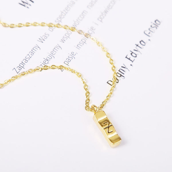1010400301 Gold Column Exaggerated Hip Hop Style Necklace Collarbone Chains