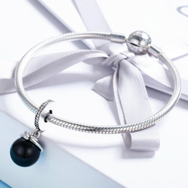 S925 Sterling Silver Pearl Pendant DIY Bracelet Necklace Accessories