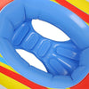 Children Thickened Inflatable Airplane Shape Seat Mount Swimming Ring(White)