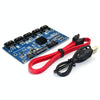 SATA2.0 3Gbps JMB321 Chip SATA Expansion Card 1 to 5 Port Riser Card