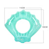 Shell Shape Inflatable Swimming Ring Lifesaving Ring Axillary Ring, Size: L,100x110cm(Blue)