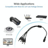 4-in-1 DC Power Splitter Extension Cable 0.37m (12V)
