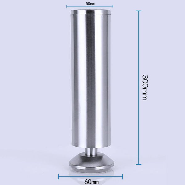 Stainless Steel Wire Drawing Thickened Column Sofa Furniture Cabinet Foot, Height: 300mm