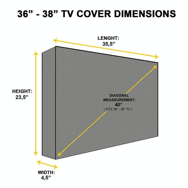 Outdoor TV Waterproof and Dustproof Universal Protector Cover, Size:52-55 inch