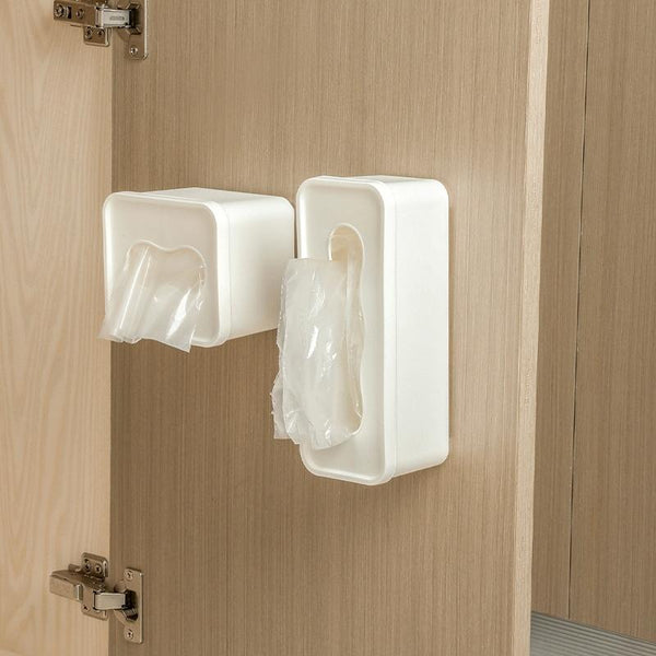 Wall Mounted Large Opening Gloves Mask Small Object Storage Box, Style: Large Square