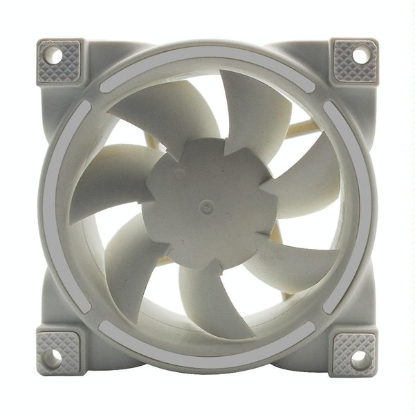 MF8025 Magnetic Suspension FDB Dynamic Pressure Bearing 4pin PWM Chassis Fan, Style: Non-luminous (White)