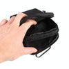 Denim Casual Waist Bag Crossbody Shoulder Bag(Black)