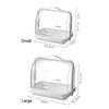 Portable Multi-function Transparent Storage Box Bread Box Bottle Organizer With Dustproof Lid, Specification: Large