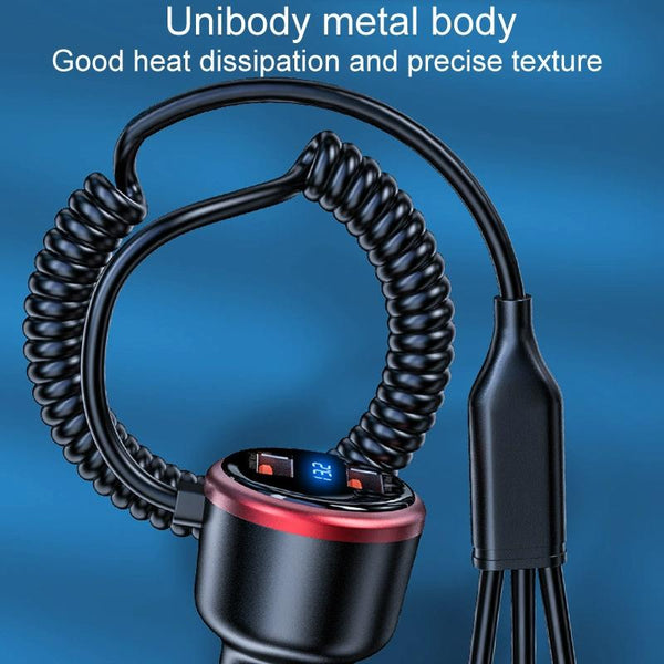 Vehicle Mini Fast Charging Charger Car One To Three Cigarette Lighter, Model: Upgrade Version