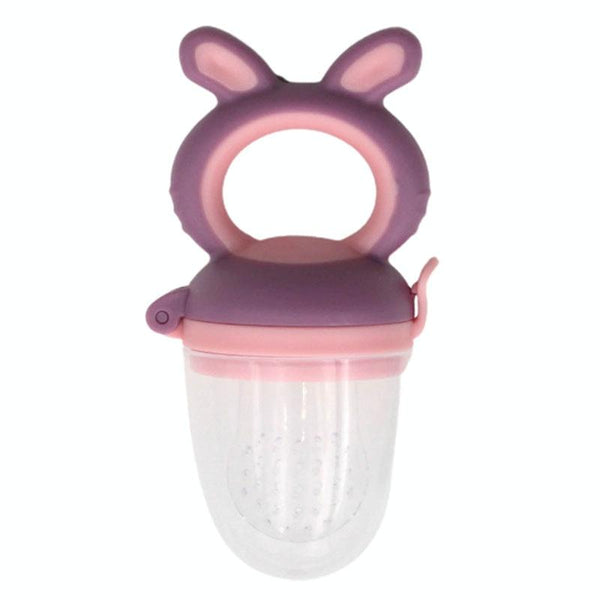 Baby Pacifier Fruit And Vegetable Auxiliary Feeder Baby Bites Feeder Nipples, Color: Medium Purple