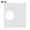 5pcs Cabinet Door Repair Hinge Mounting Plate Hinge Fixing Panel Installing Piece Tool, Size: 80 x 80mm
