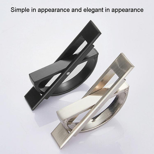 4206-85 Tatami Hidden Embedded Rotating Flip Cover Button(Black)