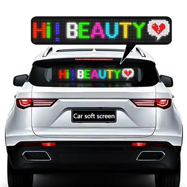 276x90mm Vehicle Rear Window Color Flexible LED Electronic Screen