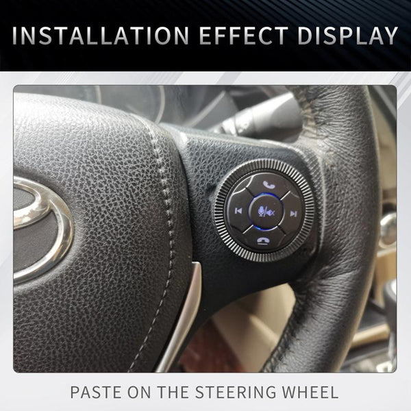 DQX-999A Multifunctional Steering Wheel Button Controller Car DVD Screen Wireless Remote Control (Black)