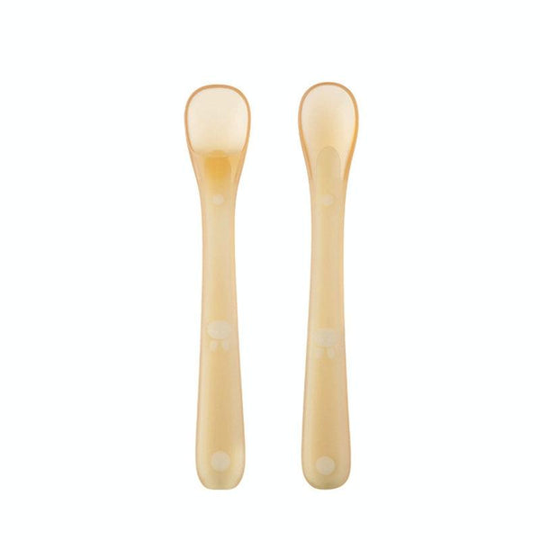 Baby Silicone Spoon Infant Silicone Feeding Spoon Soft Children Tableware, Specification: Without Box