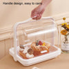 Portable Multi-function Transparent Storage Box Bread Box Bottle Organizer With Dustproof Lid, Specification: Large