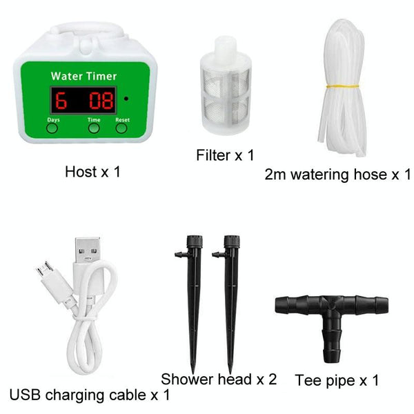 Household Intelligent Drip Irrigation Automatic Watering Timing Machine, Specification: Water 2 Potted Plants