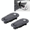 A Pair Car Carbon Fiber Cover Lock Modified Hood Lock General Racing Car Cover Lock(Carbon Black)