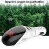 Multifunctional Formaldehyde Removal Air Purifier QC3.0 Car Phone Charger Display Screen (White)