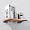 5mm Thick Triangular Bracket Bookshelf Partition Plate, Style: 150mm White