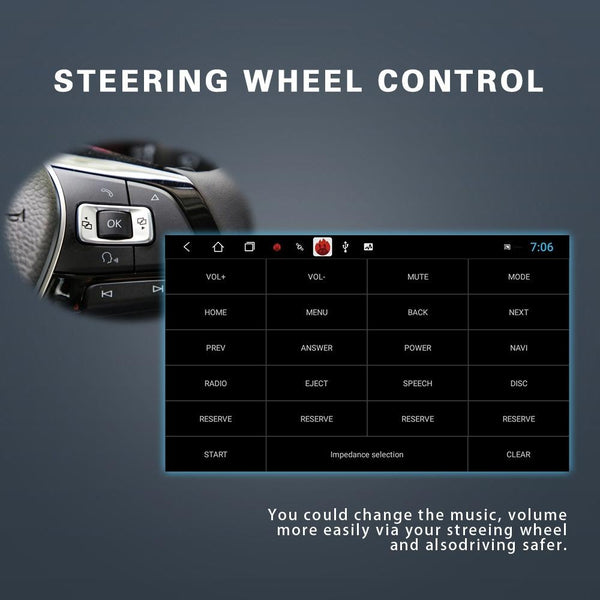For Volkswagen Q3300KT 7-inch 2+32G Car Multimedia Player Navigation Bluetooth Reversing Integrated Machine Android 10.0, Style:Standard+12Lights Camera