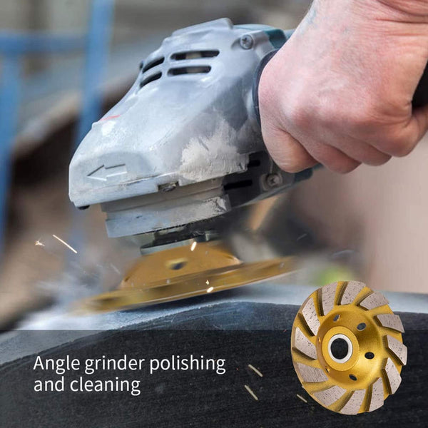 100mm Concrete Stone Diamond Grinding And Polishing Blades Ceramic Grinder Machine Fan Shape Grinding Wheel, Specification: B Level Coarse Tooth