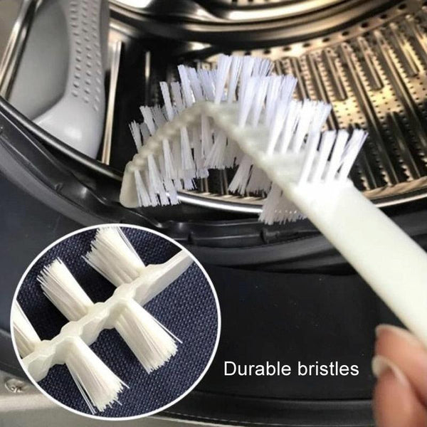 Washing Machine Inner Barrel Cleaning Brush Cleaning Air Conditioner Long Handle Brush Sink Crevice Brush(White)