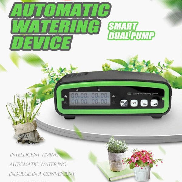 FT-C68 Dual Pump Smart Automatic Watering Device Potted Watering Garden Balcony Drip Irrigation Spraying System(Green)