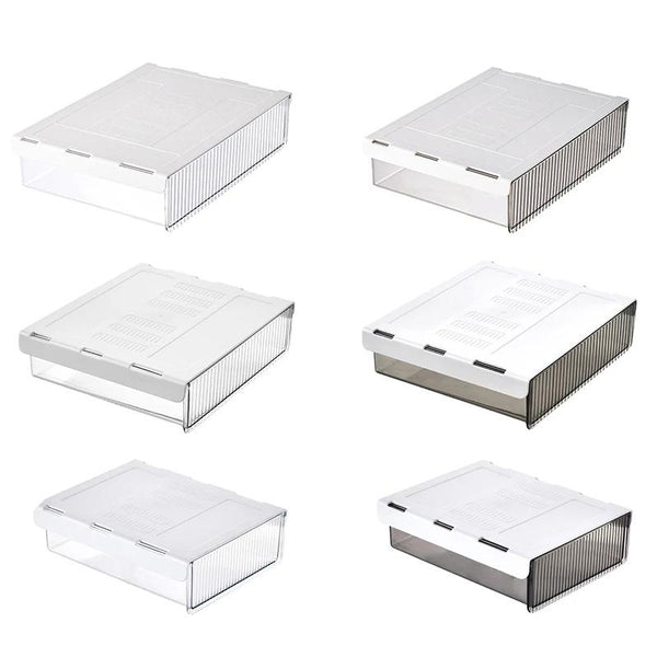 Under Desk Invisible Drawer Storage Box Office Student Desk Bottom Stationery Sundry Organizer, Size: Small(Black)