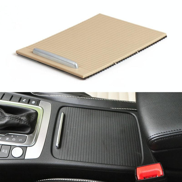 Car Center Console Water Cup Holder Cover Trim for Volkswagen Magotan / CC / Passat, Left Driving(Dark Beige)