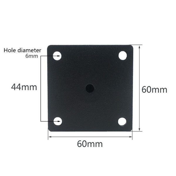 LH-TJ003 Adjustable Stainless Steel Round Tube Furniture Legs, Height: 35cm(Matte Black)