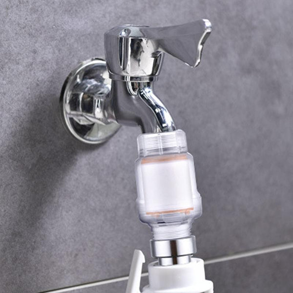 Household Washing Machine Electrical Water Heater Water Purification Filter With 6 Cartridges, Style: Faucet Filter