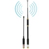 AL-800 Dual Band 144/430MHz High Gain SMA-F Telescopic Handheld Radio Dual Antenna for Walkie Talkie, Antenna Length: 22cm / 86cm