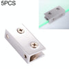 Zinc Alloy Bright Fixed Bracket Connection 12mm Rectangular Glass Fixing Clamp