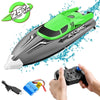 EB02 2.4G Wireless RC Boat Circulating Water-Cooled High-Speed Speedboat Racing Boat Model Toy(Orange)