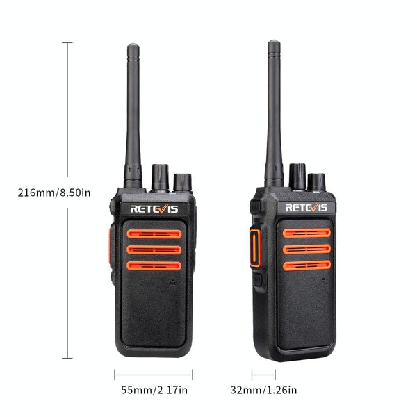 RETEVIS RT76 5W 30CHS GMRS Two Way Radio Handheld Walkie Talkie, US Plug(Black)