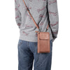 Elephant Pattern Multifunctional Cross Bag Phone Case(Light Pink)