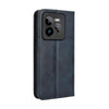 For Realme GT 7 Pro 5G Magnetic Buckle Retro Texture Leather Phone Case(Blue)