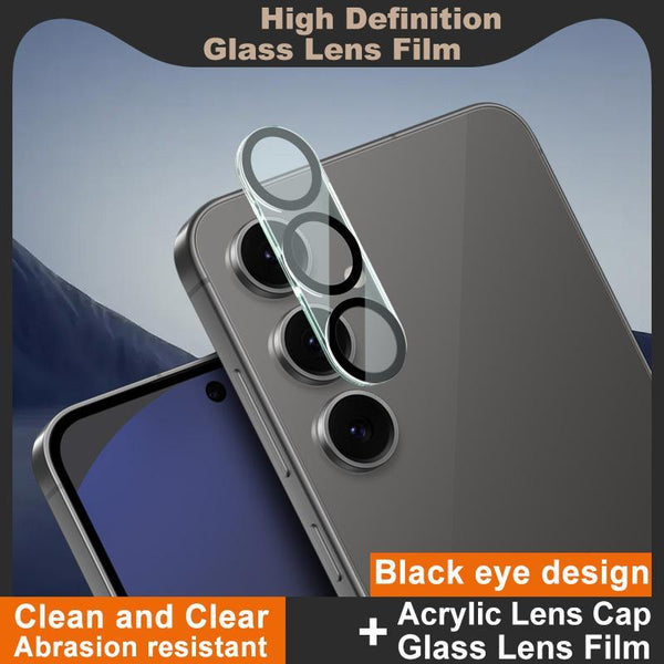 For Samsung Galaxy S24 FE 5G IMAK High Definition Integrated Rear Camera Glass Lens Film, Black Eye Design