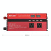 XUYUAN 1200W Car Inverter with Display Converter, US Plug, Specification: 12V to 110V