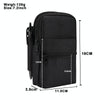 Denim Casual Waist Bag Crossbody Shoulder Bag(Black)