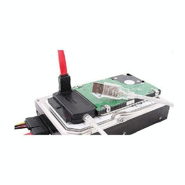 YP009 Three-Purpose USB to IDE/SATA Easy Drive Cable Hard Disk Drive Data Cable with Power Supply(UK Plug Set)