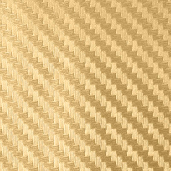 Car Decorative 3D Carbon Fiber PVC Sticker, Size: 127cm x 50cm(Yellow)